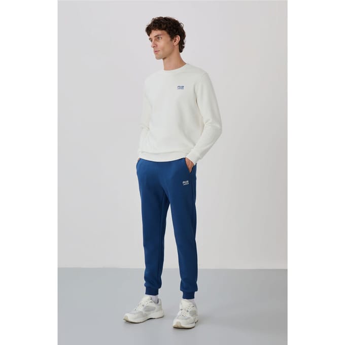 Heren Katoen-Polyester Fleece Sweatshirt en Broeklset
