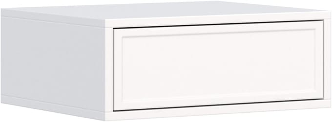 Selsey Velveto – Hangend nachtkastje met lade, wit, 50 cm