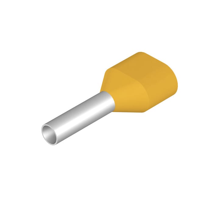 Weidmüller 9018530000 Dubbele adereindhulzen 1 mm² Deels geïsoleerd Geel 500 stuk(s)