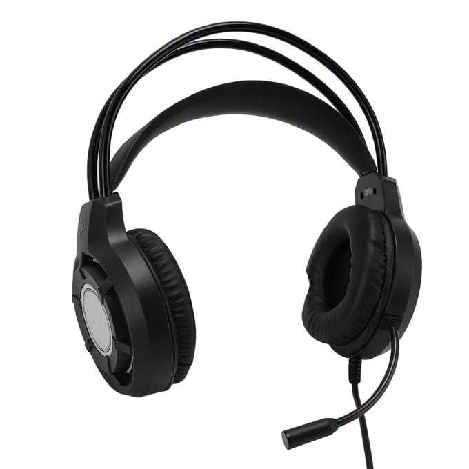 USB Gaming Headset Computerhoofdtelefoon met Microfoon RGB-licht Bedrade Hoofdtelefoon voor Laptop