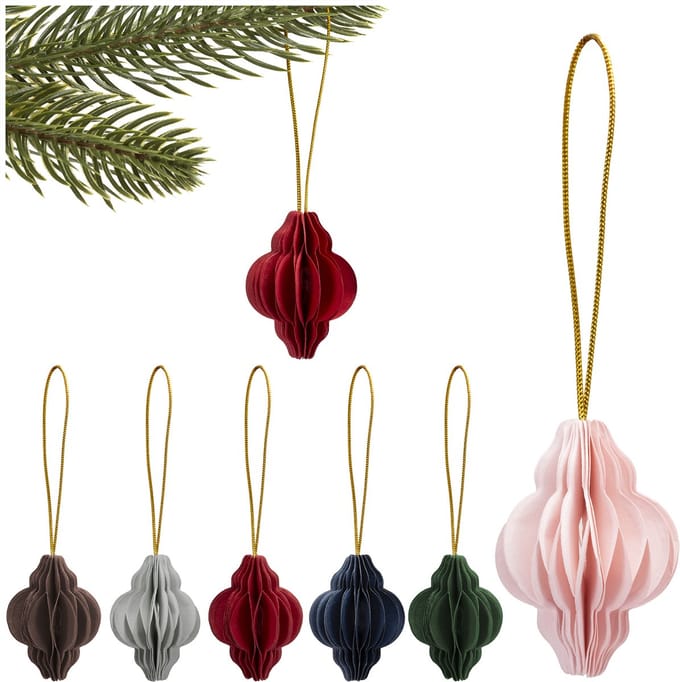 Springos Kersthanger | Opvouwbaar | Meerkleurig | 4 cm | 6 Stuks