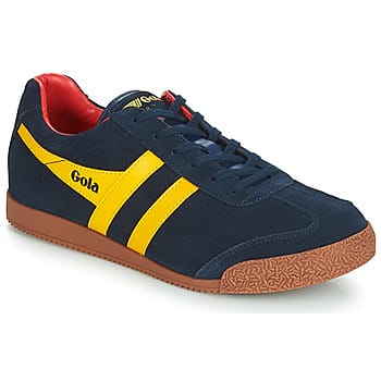 Gola Harrier Suede - Heren Sneaker - Navy-Zon-Rood