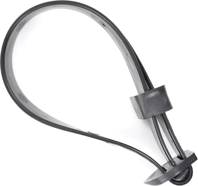 600 mm Boomband met gesp - 2 stuks - Wit