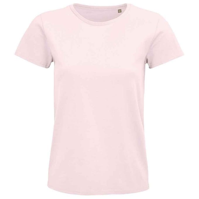 SOLS Dames/Dames Pioneer Organic T-shirt (Lichtroze)