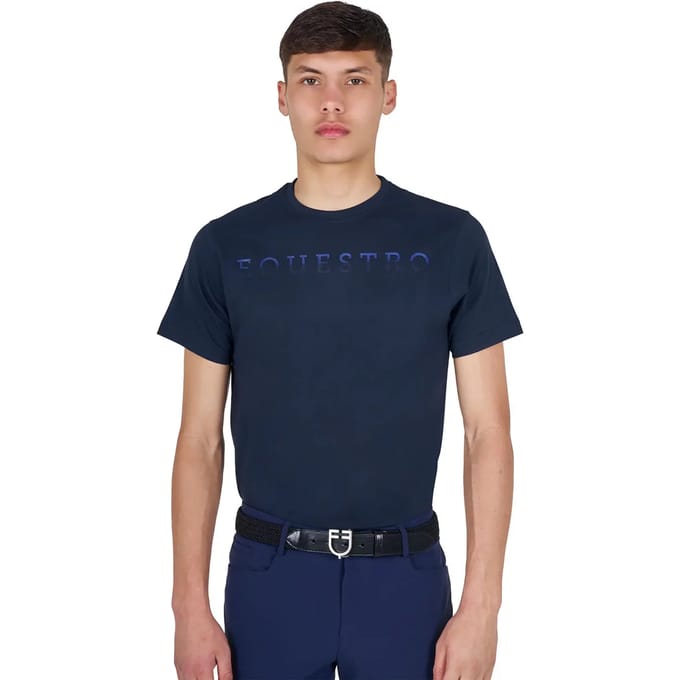 T-shirt met borstprint Equestro