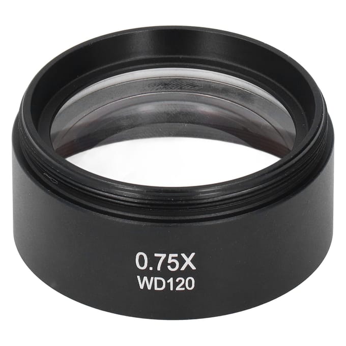 Lentille de microscope 0,75 x 120 mm, oculaire Barlow M48, accessoire d'interface de remplacement