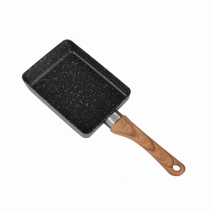 Poêle à Frire Antiadhésive Épaissie Batterie de Cuisine en Aluminium black