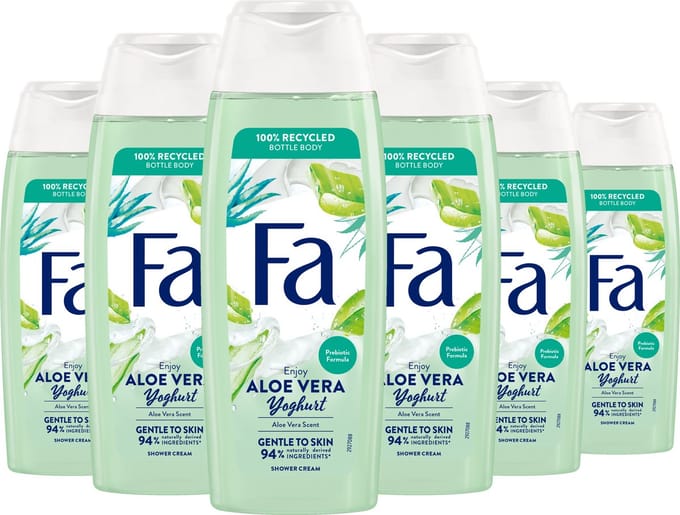 6x Fa Douchegel - Yoghurt & Care Aloe Vera 250 ml