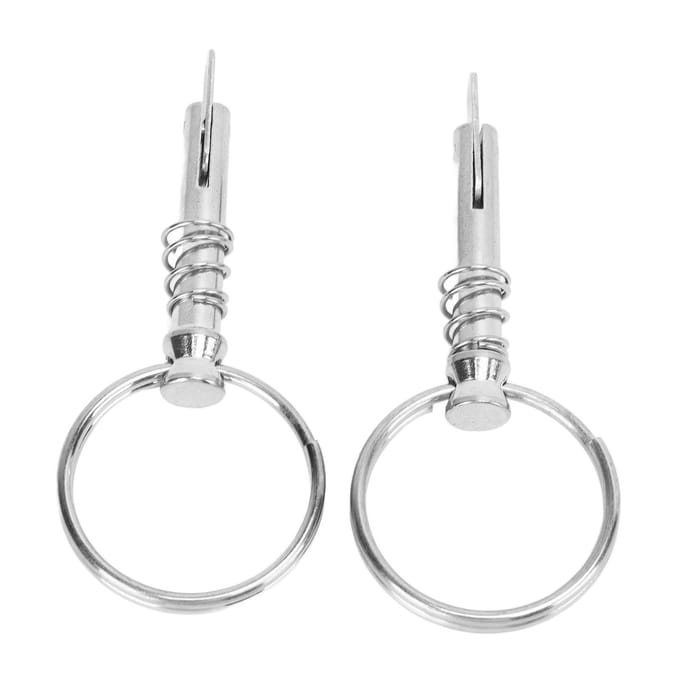 2 Stuks Snelkoppelpen RVS Scheepsbeslag Boot Biminitop Pen voor Scheepsbouw white