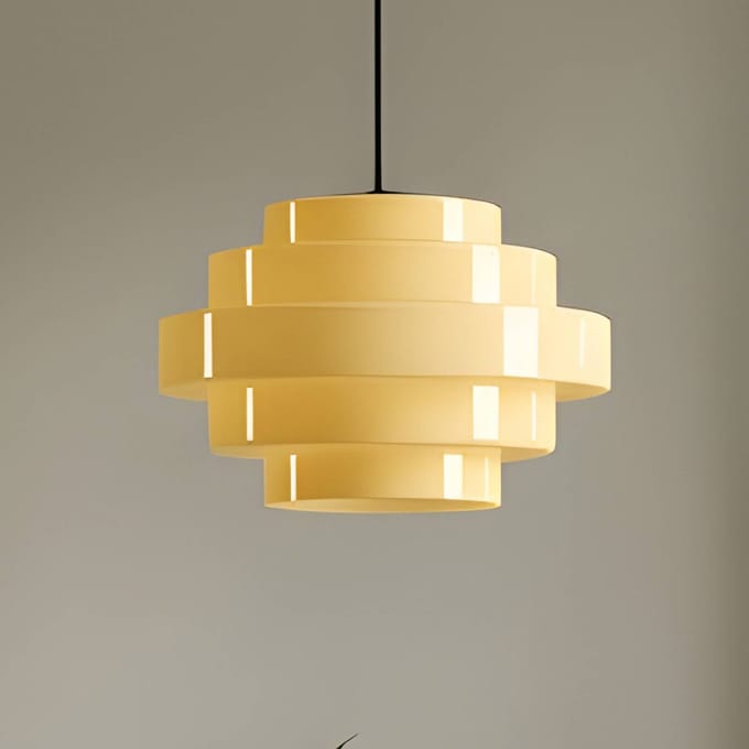 ALDEX Hanglamp Filo, geel, Ø 28 cm, glas