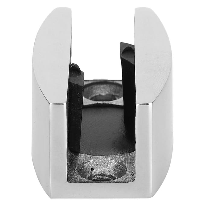 RVS Deur Vloerrolgeleider U-vormige Zwaaideurstopper Badkameraccessoire voor Glas