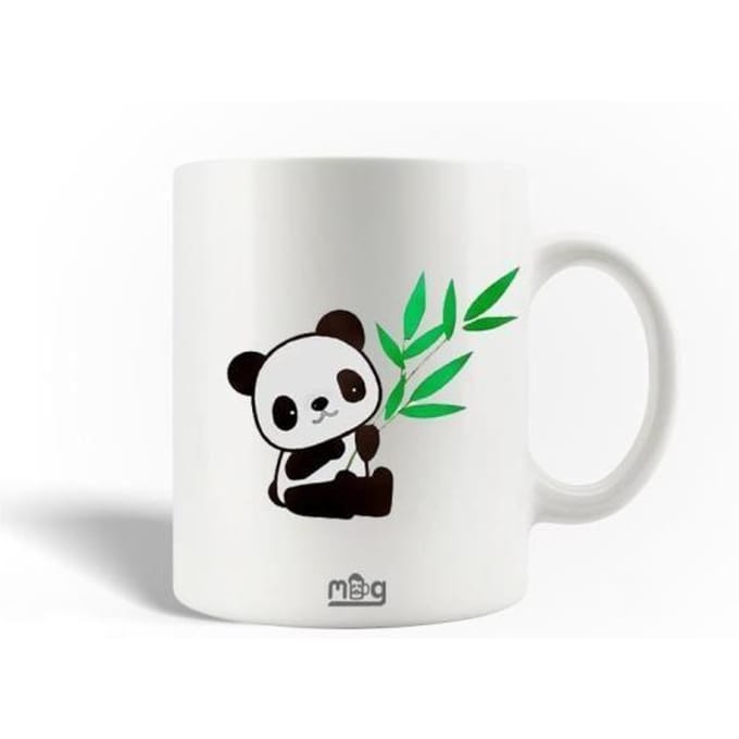 Mug - Petit Panda - Céramique - 30cl - Compatible lave-vaisselle - Blanc