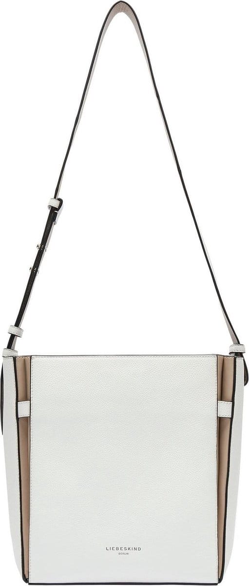 LIEBESKIND BERLIN Leren Schoudertas Hilla Small Pebble Hobo Bag Arctic Crème