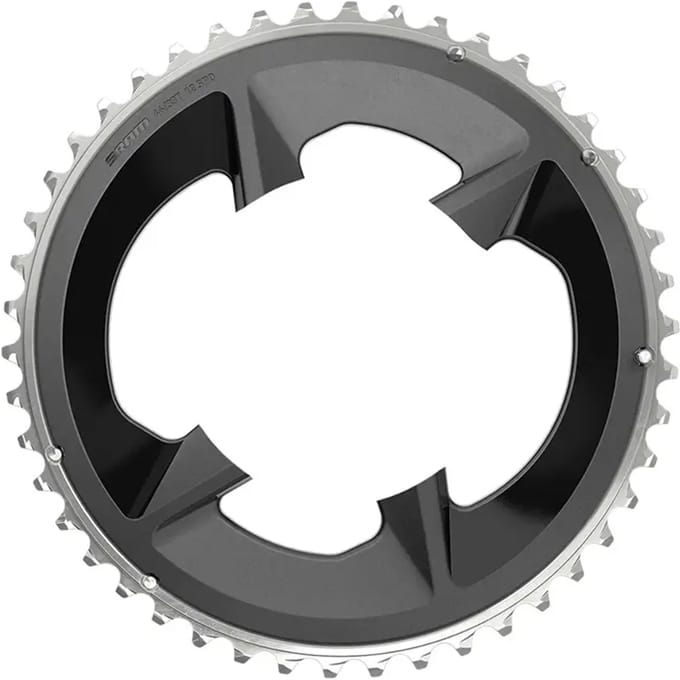 SRAM Road Rival eTap Kettingblad 12-speed 48T 107 mm met afdekplaat, zwart