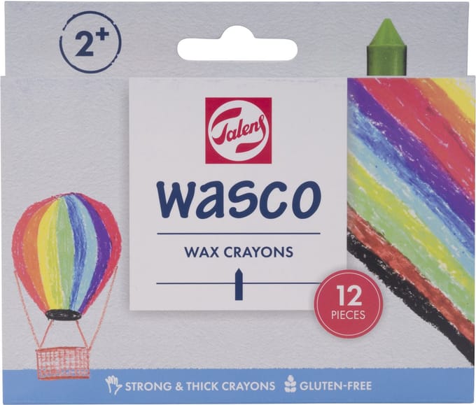 Talens Wasco waskrijt set | 12 kleuren