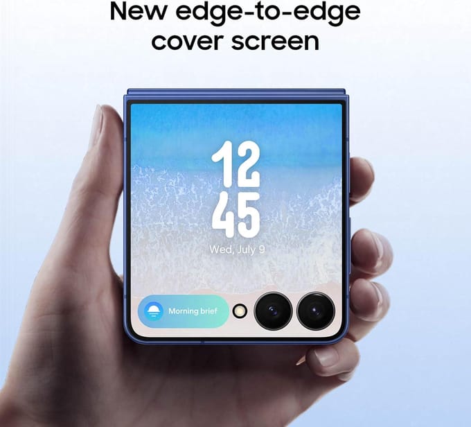 Samsung Galaxy Z Flip7 5G Opvouwbare Ontgrendelde Smartphone eSIM+SIM 12/256GB blauw