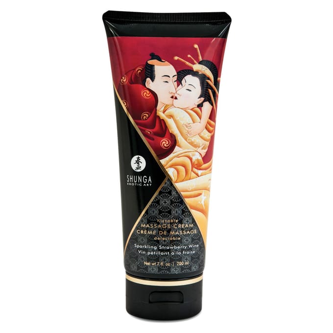 Shunga - Massage Crème - Strawberry Wine