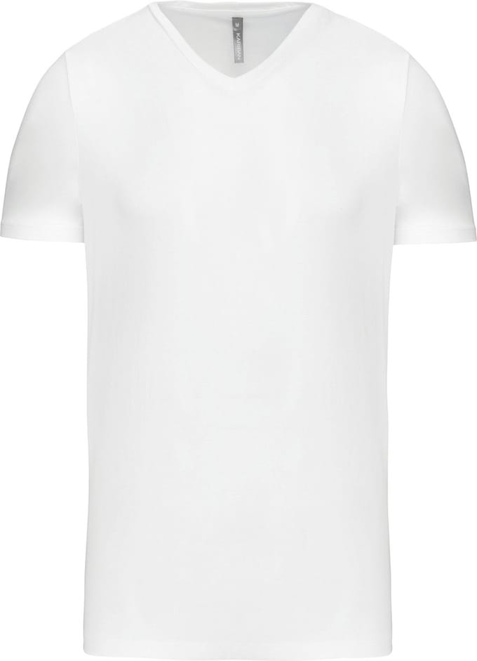 Kariban T-shirt korte mouwen V-hals K3014 - White - M