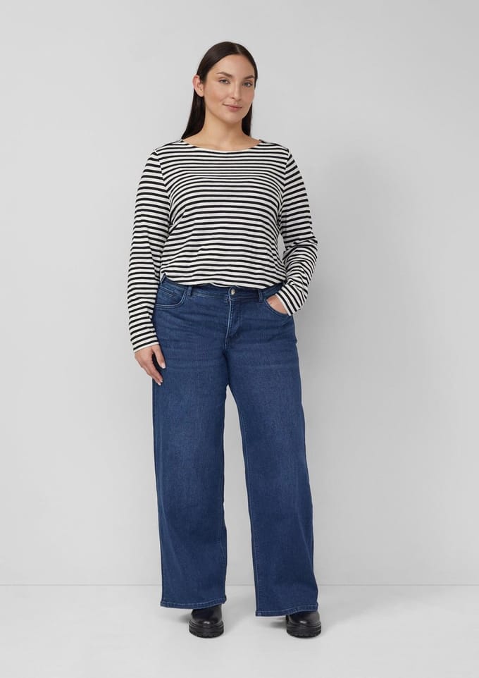 s.Oliver - female - Jeans / Relaxed Fit / Halfhoog / Wijde pijpen