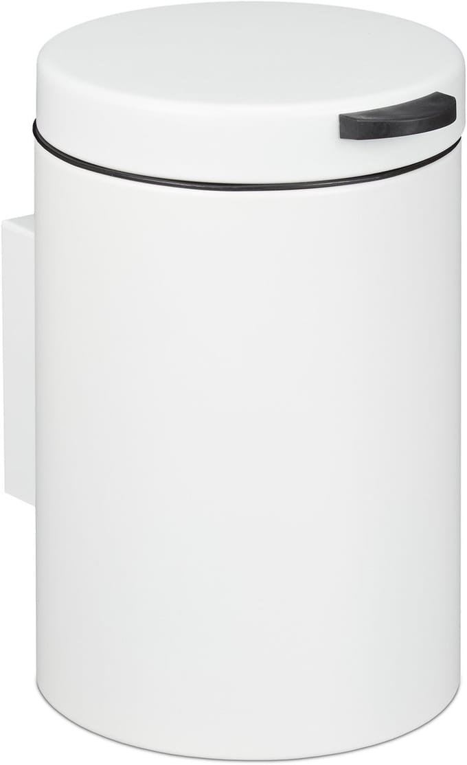 Afvalbakje 3 l - hangend - softclose - binnenemmer - badkamer - wit