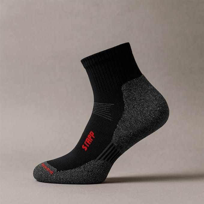 Stapp Techno Boston Werksokken | All Season Quarter | Zwart | 6 Paar | 43-46