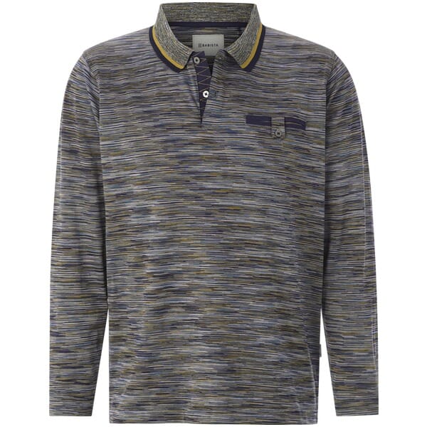 Poloshirt met lange mouwen VANDOR olijf