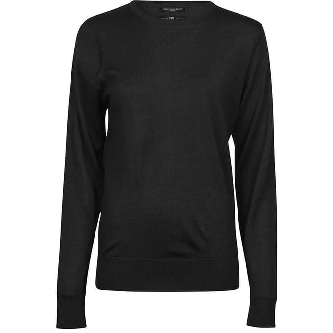 Tee Jays - Dames Crew Neck Pullover Sweater - Black maat M