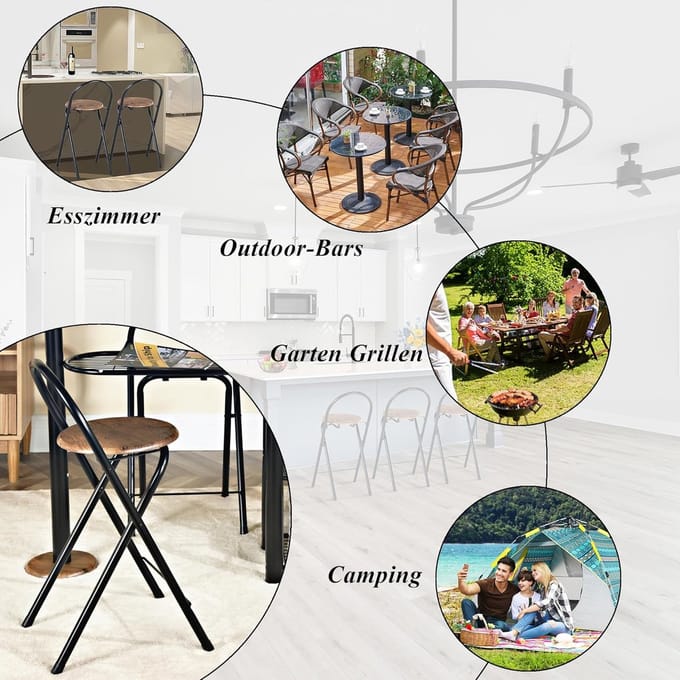 Set van 2 Design Barkrukken met Rugleuning - Medahomestore