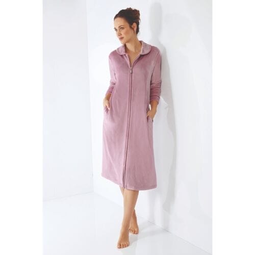 Velours dames vest 309 Hajo - Roze - Maat - 44/46