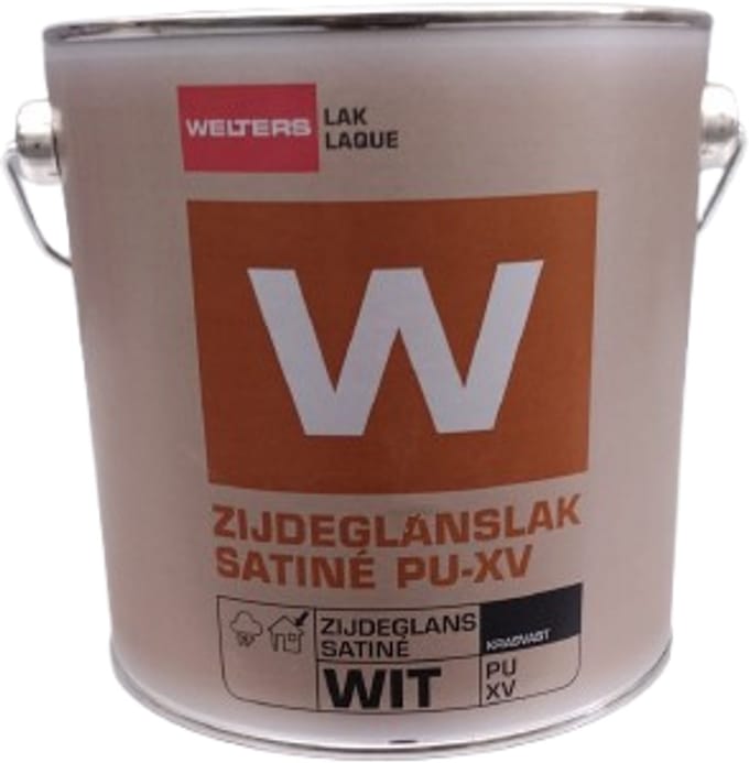Welters lak satin voor buiten ral 9010 2,5 liter