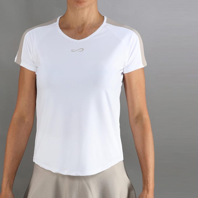 Endless T-shirt Dames-wit, beige