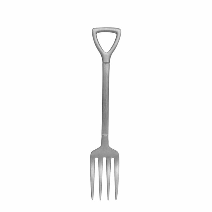 Tokyo Design Studio - CP Vintage Shovel Fork M - Dessertvork - 14,3 cm - RVS - Vintage Bestek