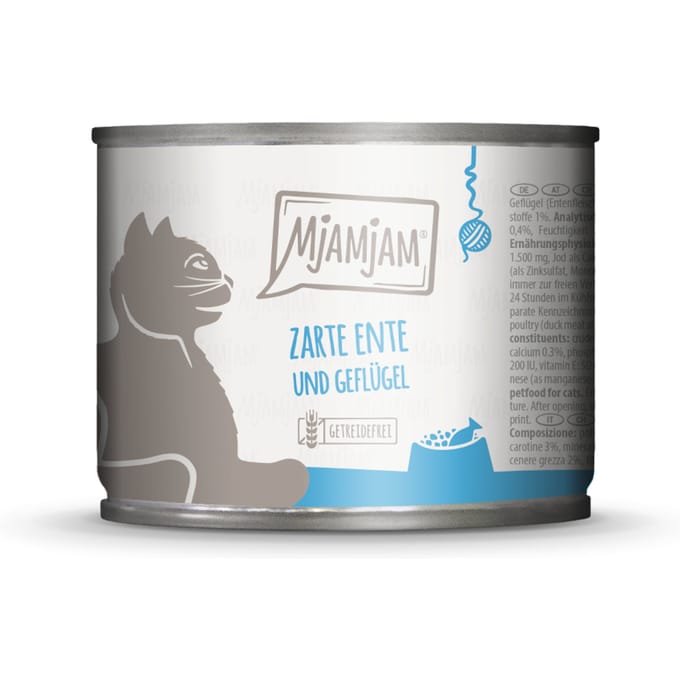 MjAMjAM Cat - Leckere Mahlzeiten Dose 6x200g | Ente & Geflügel