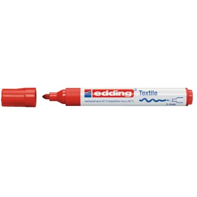 Textielmarker edding 4500 rond 2-3mm rood