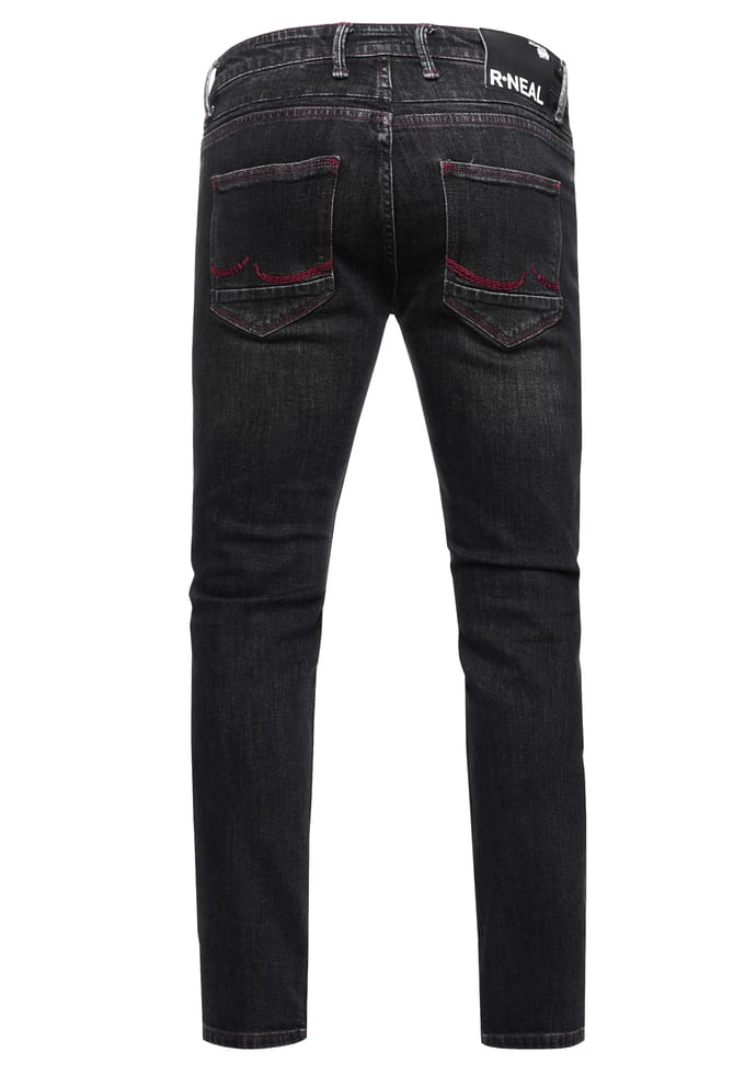 Jeansbroek "TORI" slim fit destroyed denim