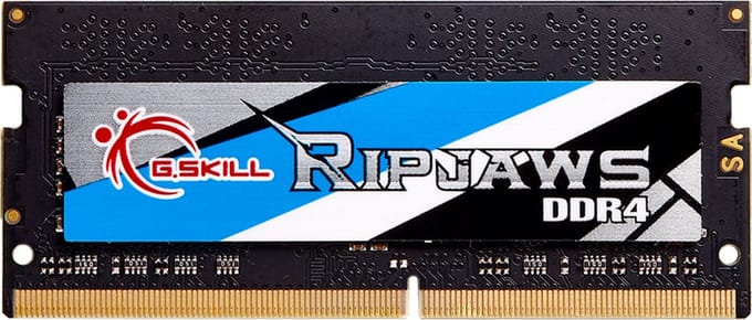 G.Skill Ripjaws SODIMM DDR4-3200 - 8GB - CL22 - Single Channel (1 pcs) - Intel XMP - Zwart