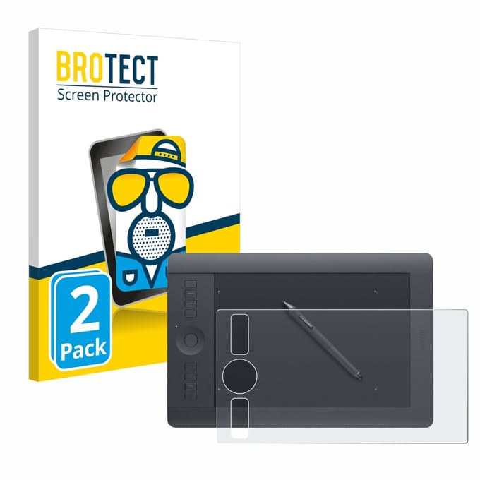 BROTECT - Screenprotector voor Wacom Intuos Pro S PTH-460 - Folie Beschermfolie matte 2 Stuks