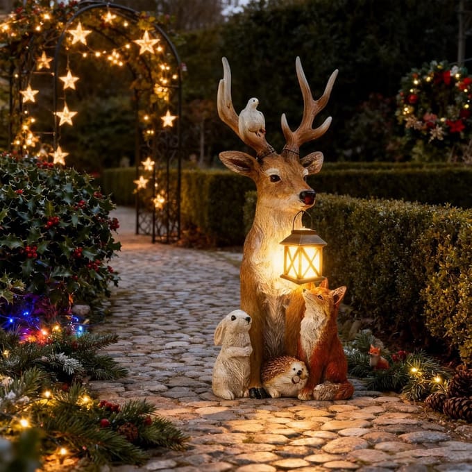 NBAP® Rendier Kerstverlichting Buiten - Kerstverlichting - Kerstfiguren Buiten - Bruin