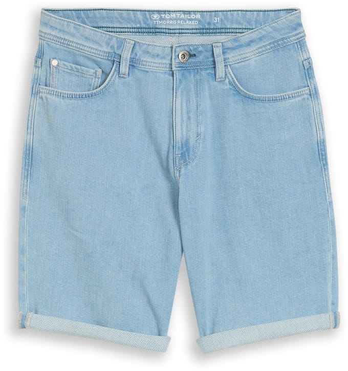 Tom Tailor - TTMORRIS RELAXED jeansshort - Maat 30 - Clean Light Stone Blue Denim