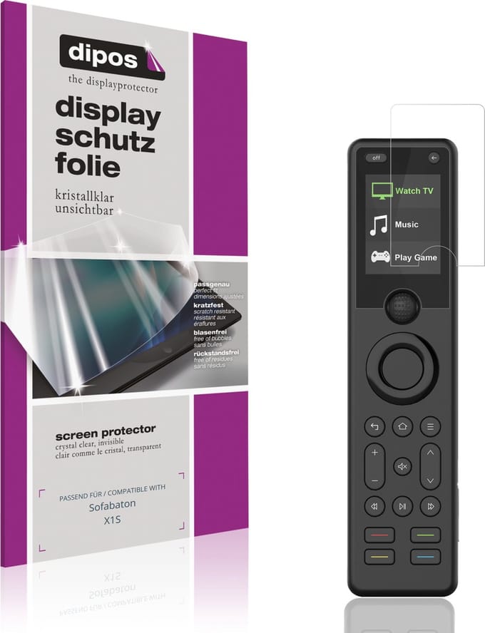 dipos – 4x Beschermfolie geschikt voor Sofabaton X1S | Krasbestendige & heldere Screenprotector Ultra-Thin
