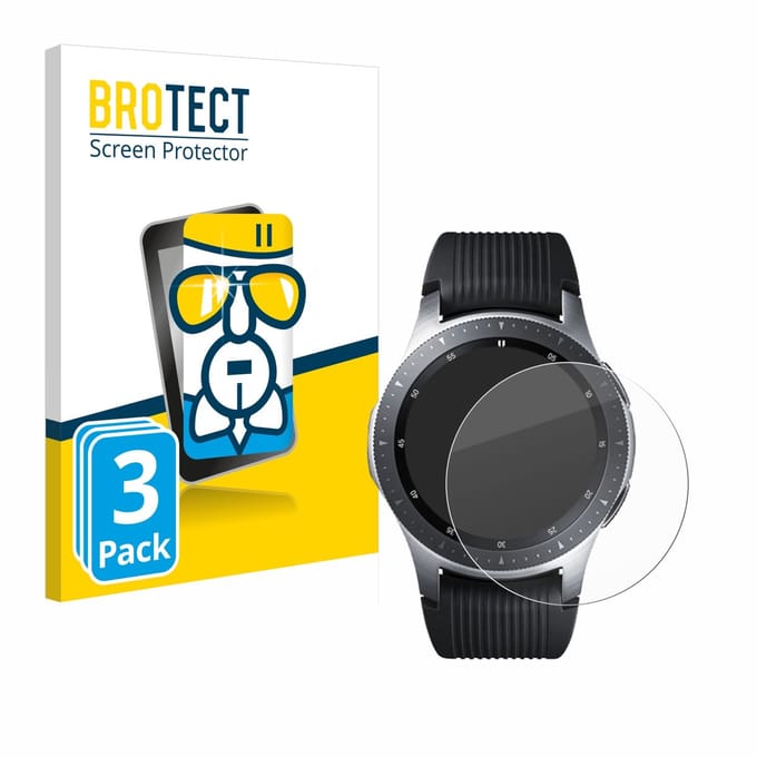 Screenprotector 3 Stuks voor Samsung Galaxy Watch (46 mm) Beschermglas transparant