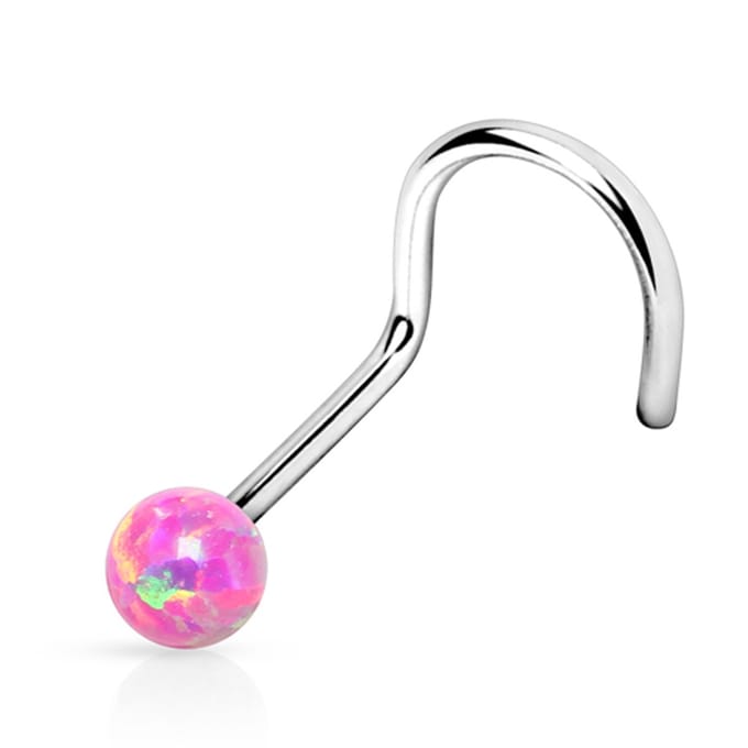 Neuspiercing U-bocht 0.8x6x2 - roze - LMPiercings