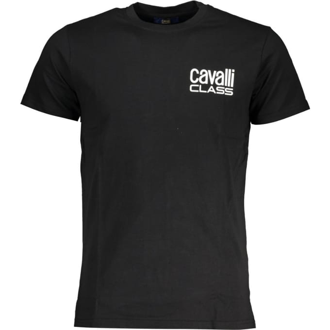 Cavalli Class Kleine Dikke Logo Zwarte T-Shirt