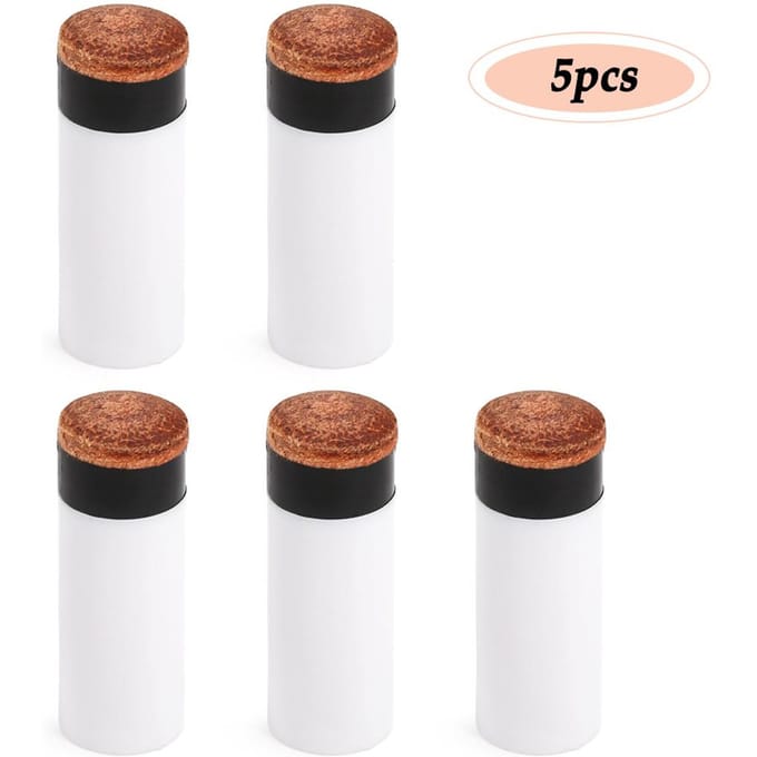 10PCS Poolkeupunten Harde Plastic Keustok Ferrules Biljartkeukop 12MM / 13MM 12mm & 5pcs white