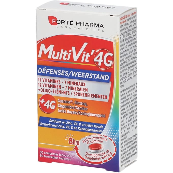 Forté Pharma MultiVit' 4G Weerstand 30 Tabletten