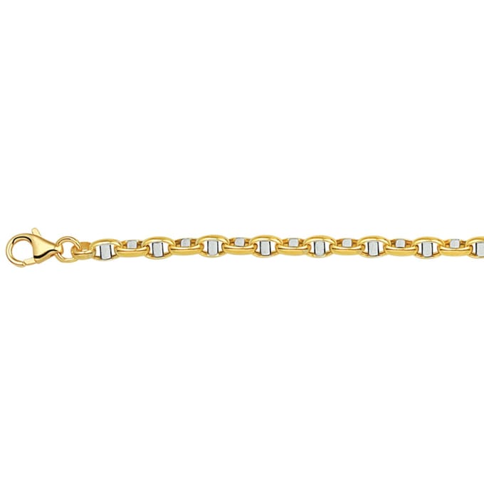 Armband Jasseron Ovaal Met Balkje 3,5 Mm