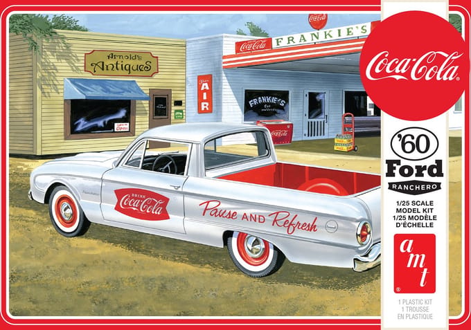 AMT Modelbouwpakket Auto - 1189 Coca-Cola 1960 Ford Ranchero Plastic - 1:25 - Modelbouw