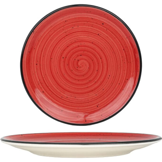 Bonna Dinerbord - Aura Passion - Porselein - 25 cm - set van 6