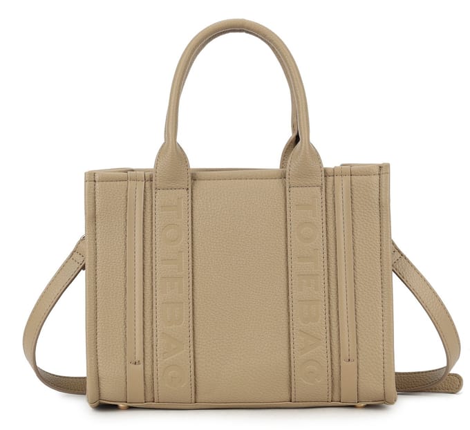 Giuliano kunstlederen handtas ''Tote bag'' Eleni - Dames - Klein - Taupe
