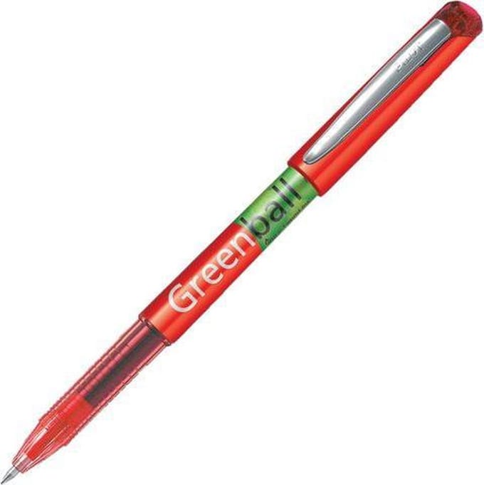 Rollerpen PILOT Greenball Begreen medium rood | 10 stuks
